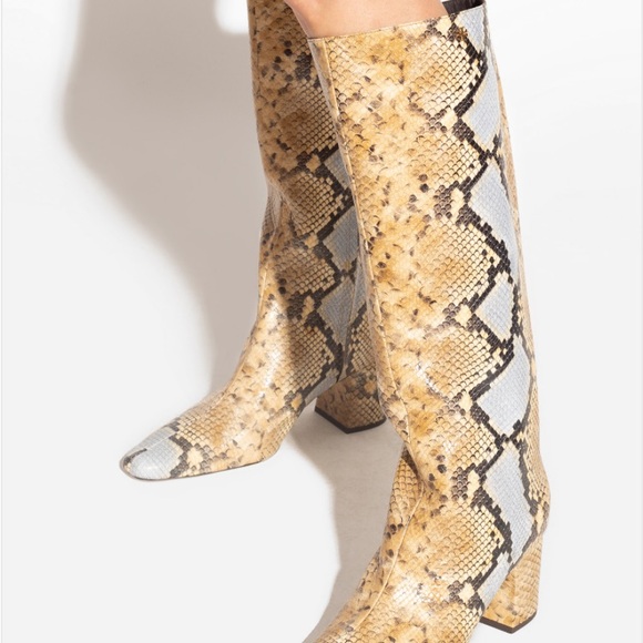 Tory Burch Chic Snakeskin Knee-High Boots - Picture 5 of 8